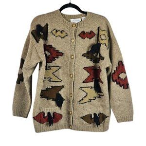 Cozy Geometric Knit Cardigan